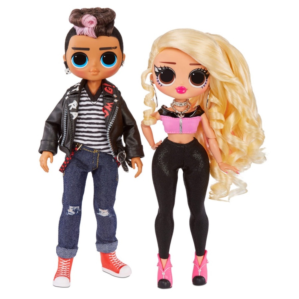 L.O.L. OMG! Movie Magic 2-pack doll set, Tough Dude & Pink Chic, NEW IN BOX